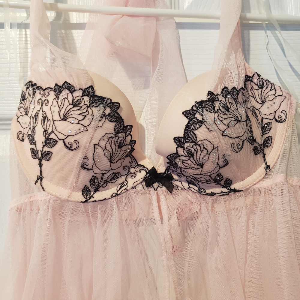 Victoria's Secret sheer halter babydoll